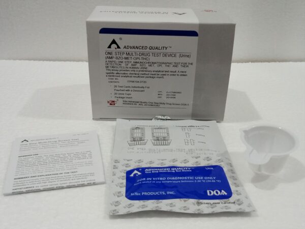 Multi-Drug Test Device (Urine) (AMP, BZO, MET, OPI, THC)