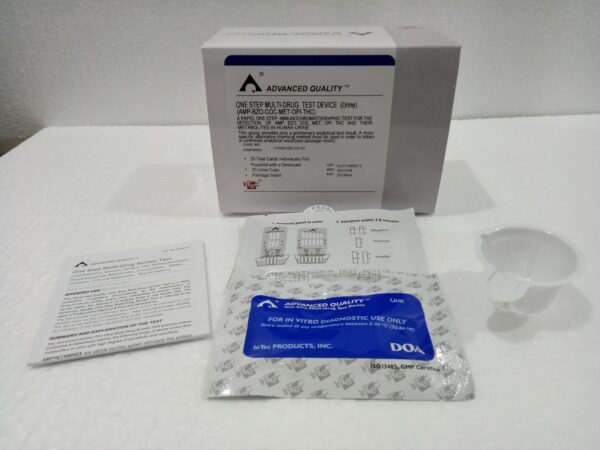 Multi-Drug Test Device (Urine) (AMP, BZO, COC MET, OPI, THC)