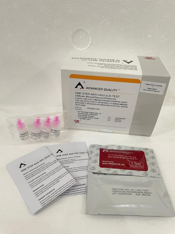 Anti-HIV (1&2) Test Card (WholeBlood/Serum/Plasma) - Gen 3