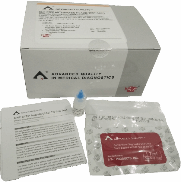 Anti-HIV (1&2) Tri-Line Test Card